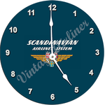 SAS Airlines Bag Sticker Wall Clock