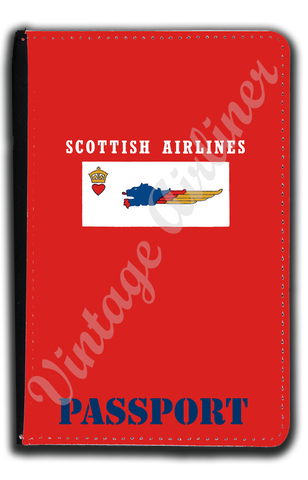 Scottish Airlines Logo Passport Case