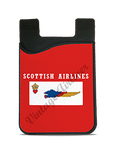 Scottish Airlines Vintage Bag Sticker Card Caddy