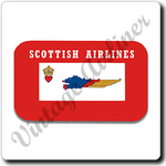 Scottish Airlines Logo Square Coaster