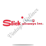 Slick Airways Logo Round Coaster