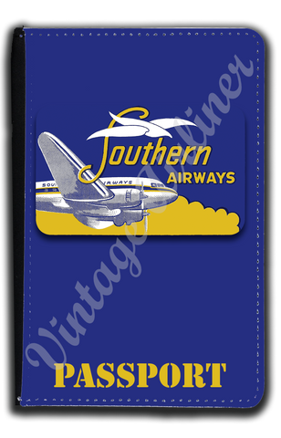 Southern Airways Vintage Bag Sticker Passport Case