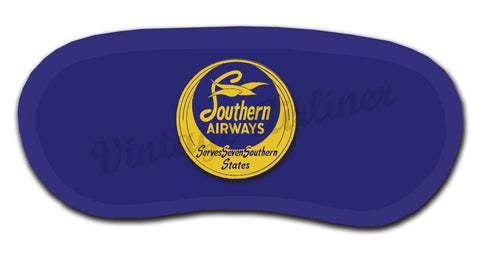 Southern Airways Round Vintage Bag Sticker Sleep Mask
