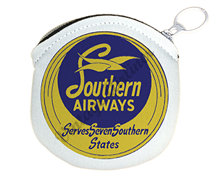 Southern Airways Vintage Bag Sticker Round Coin Purse