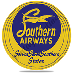 Southern Airways Round Vintage Round Coaster