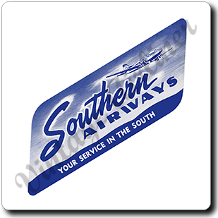 Southern Airways Vintage Square Coaster