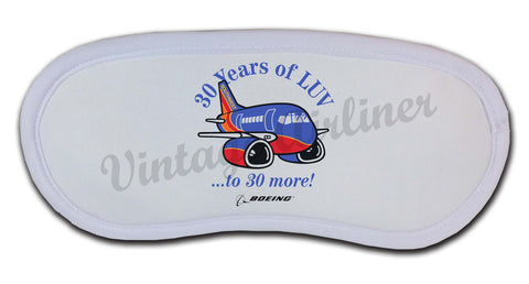 Southwest Airlines 30th Anniversary Bag Sticker Sleep Mask