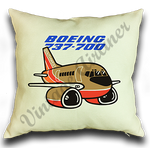 Southwest Airlines 737 Linen Pillow Case Cover