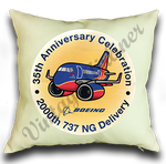 Southwest Airlines 35th Anniversary Linen Pillow Case Cover