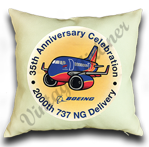 Southwest Airlines 35th Anniversary Linen Pillow Case Cover