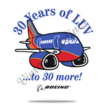 Southwest Airlines 30th Anniversary Round Coaster