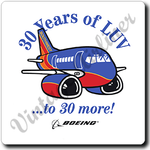 Southwest Airlines 30th Anniversary  Square Coaster