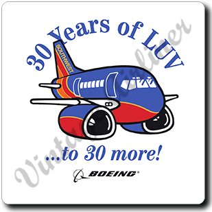 Southwest Airlines 30th Anniversary  Square Coaster