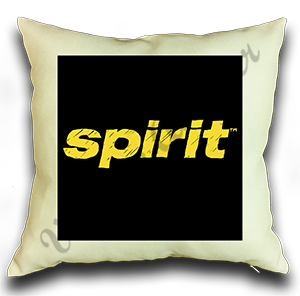 Spirit Airlines Black and Yellow Logo Linen Pillow Case Cover