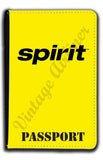 Spirit Airlines Black on Yellow Passport Case