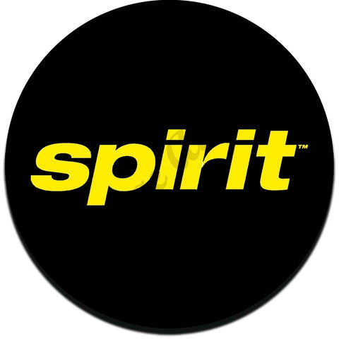 Spirit Airlines Yellow On Black Coaster