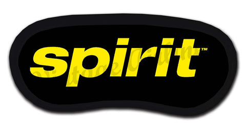 Spirit Airlines Yellow On Black Sleep Mask