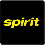Spirit Airlines Yellow On Black Coaster