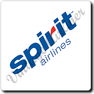 Spirit Airlines Old Logo Square Coaster