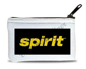 Spirit Airlines Black and Yellow Logo Rectangular Coin Purse