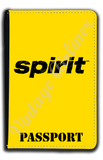 Spirit Airlines Black on Yellow Passport Case