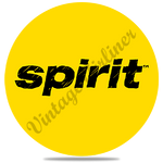 Spirit Airlines Yellow Logo Round Coaster