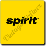 Sous-verre carré Spirit Airlines, logo jaune