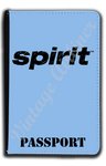 Spirit Airlines Black on Blue Passport Case