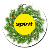 Spirit Airlines Black on Yellow Logo Ornaments