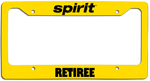 Spirit Airlines Retiree - License Plate Frame