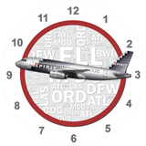 Spirit Airlines A319 Digital Livery Wall Clock