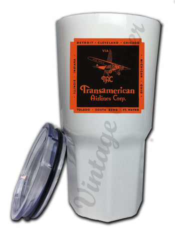 Transamerican Airlines Bag Sticker Tumbler