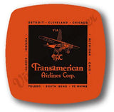 Transamerican Airlines Vintage Magnets