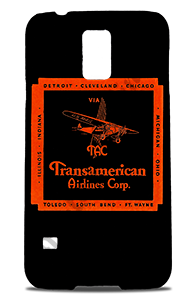 TransAmerican Airlines Vintage Bag Sticker Phone Case