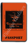 Transamerican Airlines Bag Sticker Passport Case