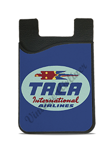 TACA Airlines Vintage Bag Sticker Card Caddy