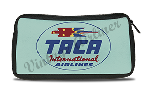 TACA Airlines Vintage Bag Sticker Travel Pouch