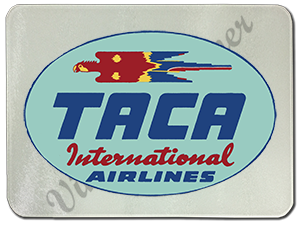 TACA Airlines Logo Glass Cutting Board