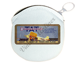 Transcontinental Air Transport Bag Sticker Round Coin Purse