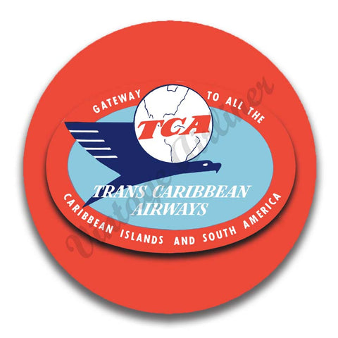 Trans Caribbean Airways Logo Magnets