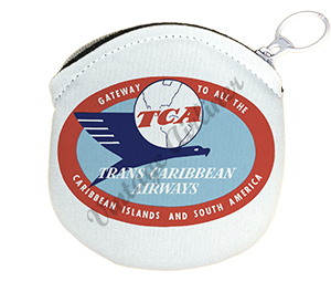 Trans Caribbean Airways Logo Round Coin Purse