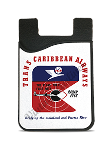 Trans Caribbean Airways Bag Sticker Card Caddy