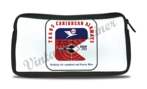 Trans Caribbean Airways Bag Sticker Travel Pouch