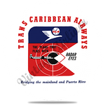 Trans Caribbean Airways Logo Round Coaster