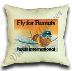 Texas International Fly for Peanuts Linen Pillow Case Cover