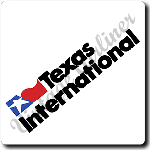 Texas International Logo Square Coaster