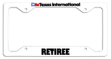Texas International Airlines Retiree - License Plate Frame