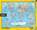National Geographic Puzzles - The World by New York Puzzle Company - (1,000 pieces)
