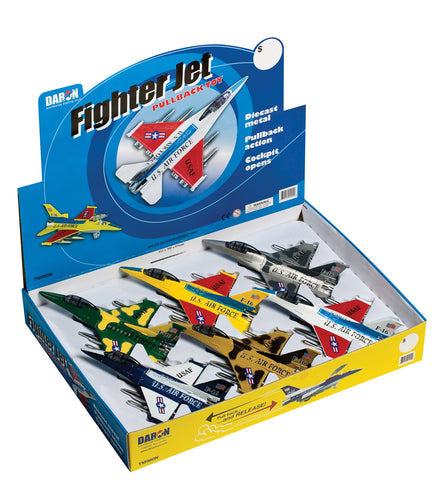 FIGHTER JET PULLBACK TOY 6 PIECE ASSORTMENT