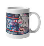 Ticket To Tokyo Art Coffee Mug